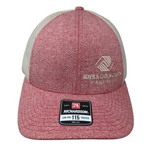 Boys & Girls Club Of Magic Valley Snapback Trucker Hat Red L 6 Panel Richardson